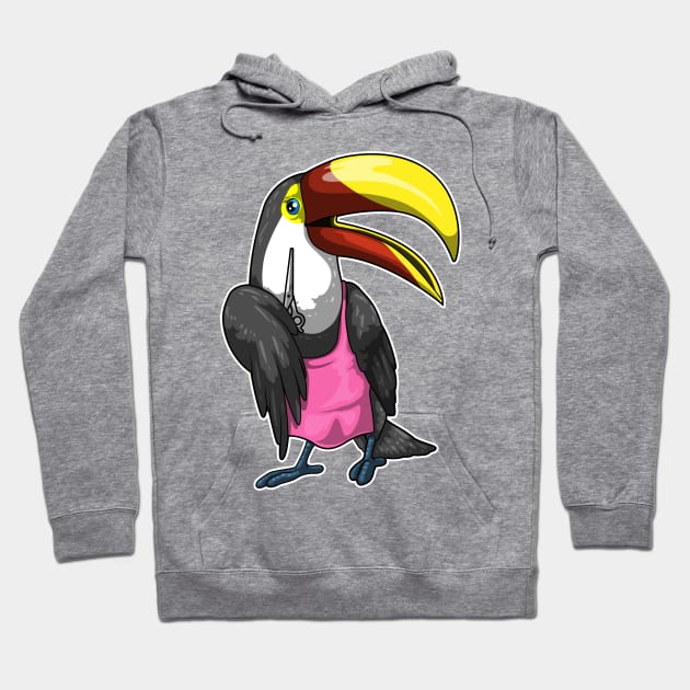 Toucan Hairdresser Scissors Hoodie by Markus Schnabel